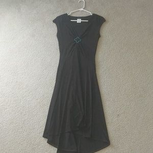 Chocolate brown high lo dress